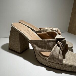 Matisse beige block heel sandals